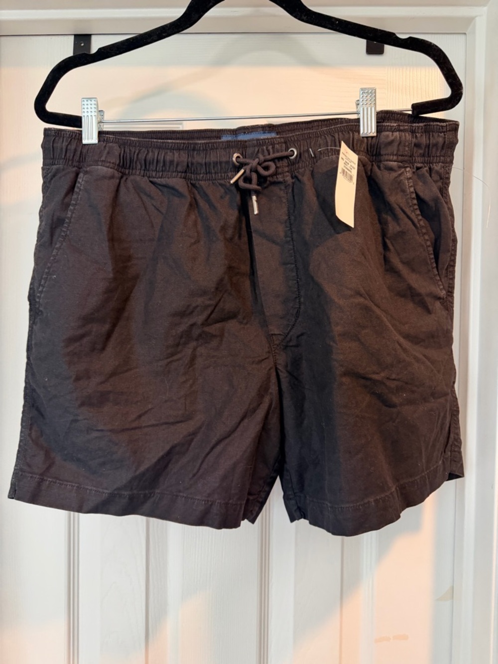American Eagle Black Flex Drawstring Shorts